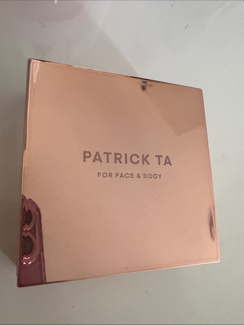 Patrick Ta Rose Gold Face & Body Compact Case Brand New